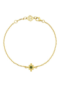 Inka Bracelet - 22k Gold Plate with Chrome Diopside-zoe & morgan-P&amp;K The General Store