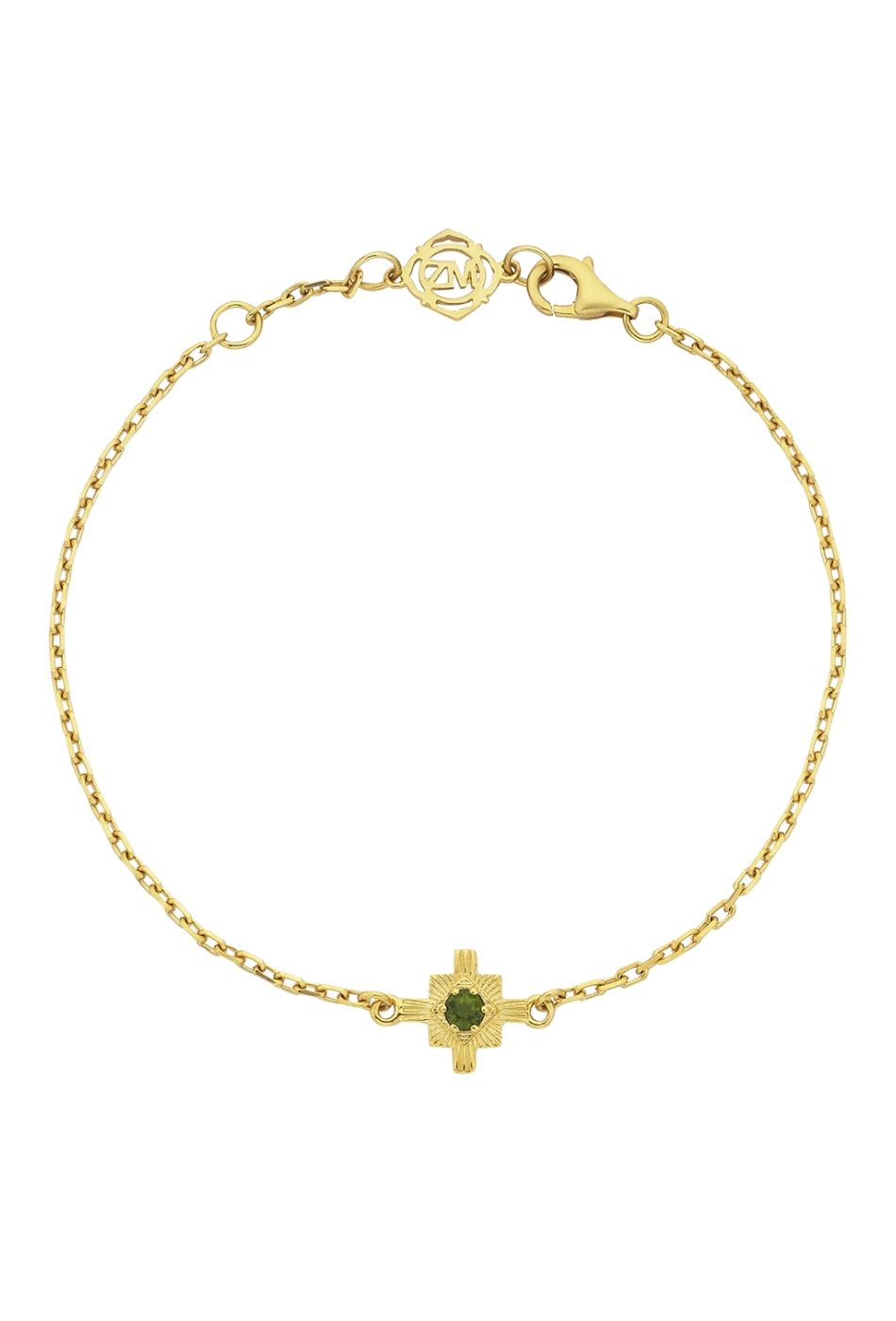 Inka Bracelet - 22k Gold Plate with Chrome Diopside-zoe & morgan-P&K The General Store