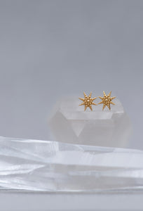 Morning Star Stud - 22k Gold Plate-zoe & morgan-P&amp;K The General Store