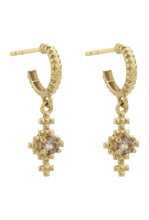 Load image into Gallery viewer, Indie Earrings - 22k Gold Plate with Peach Zircon-zoe &amp; morgan-P&amp;K The General Store
