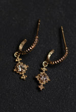 Load image into Gallery viewer, Indie Earrings - 22k Gold Plate with Peach Zircon-zoe &amp; morgan-P&amp;K The General Store
