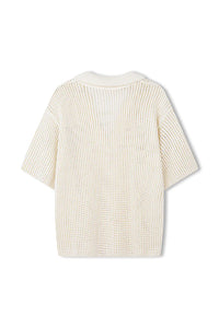 Milk Cotton Crochet Shirt-ZULU & ZEPHYR-P&amp;K The General Store