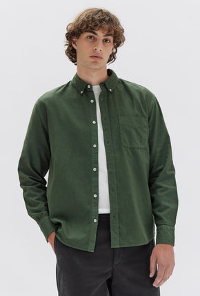 Everyday Linen LS Shirt - Forest-ASSEMBLY LABEL-P&amp;K The General Store