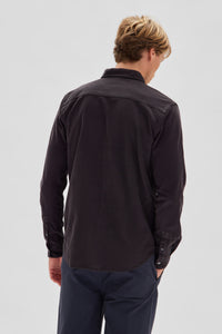 Mens Cord Shirt - Washed Black-ASSEMBLY LABEL-P&amp;K The General Store