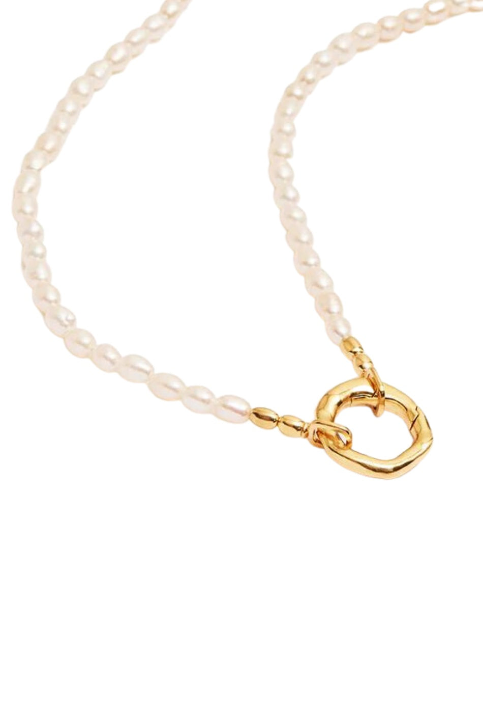 Horizon Annex Link Pearl Necklace - Gold-By Charlotte-P&K The General Store